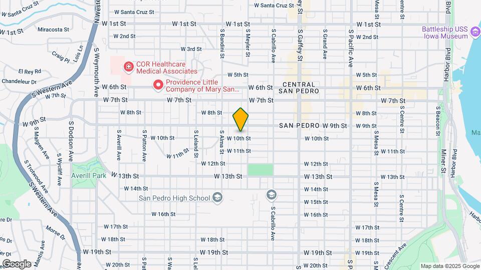 926 W 10th St Map and Location Details