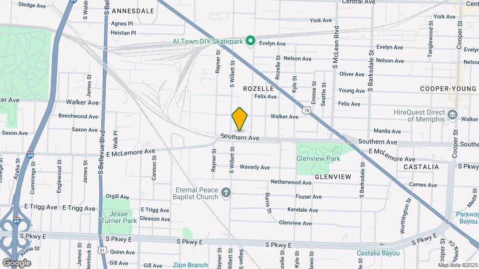 1572 Southern Ave Map and Location Details