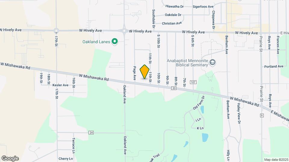 1106 W Mishawaka Rd Map and Location Details