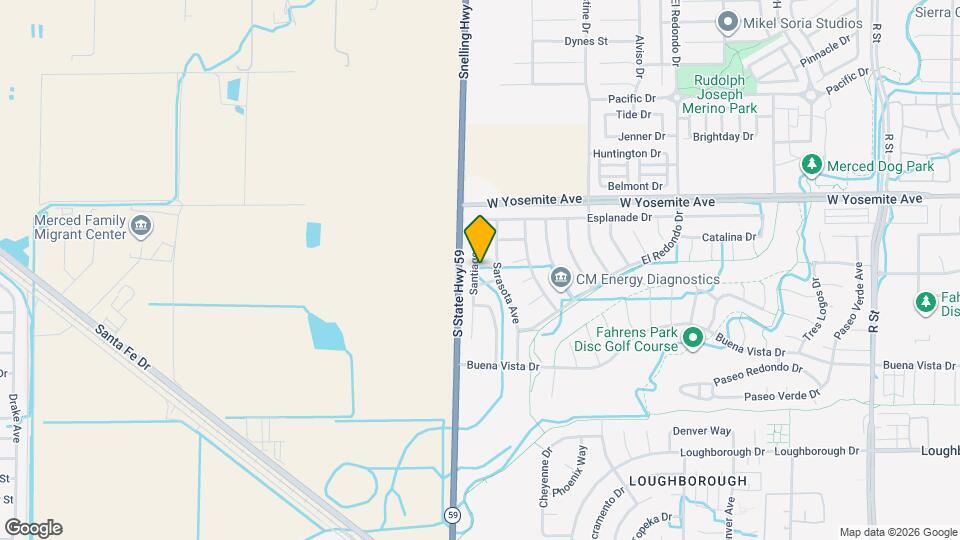 3564 Santiago Ave Map and Location Details