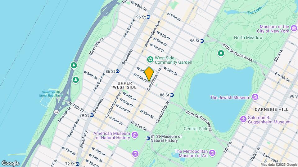 102 W 87th St Map and Location Details