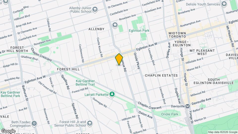 99 Braemar Ave Map and Location Details