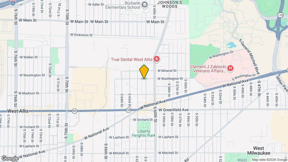1109 S 61st St Mapa y Detalles de la Ubicación