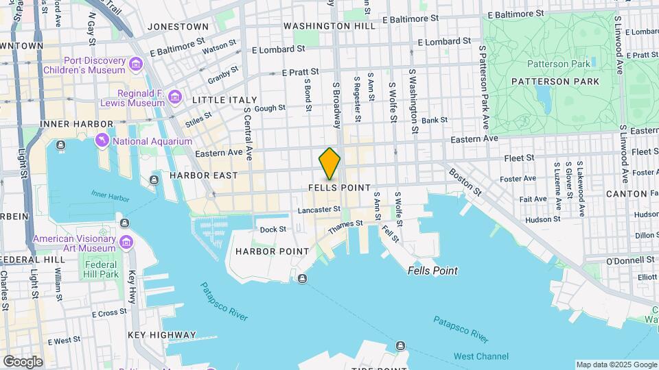 1624 Aliceanna St, Unit 1 Map and Location Details