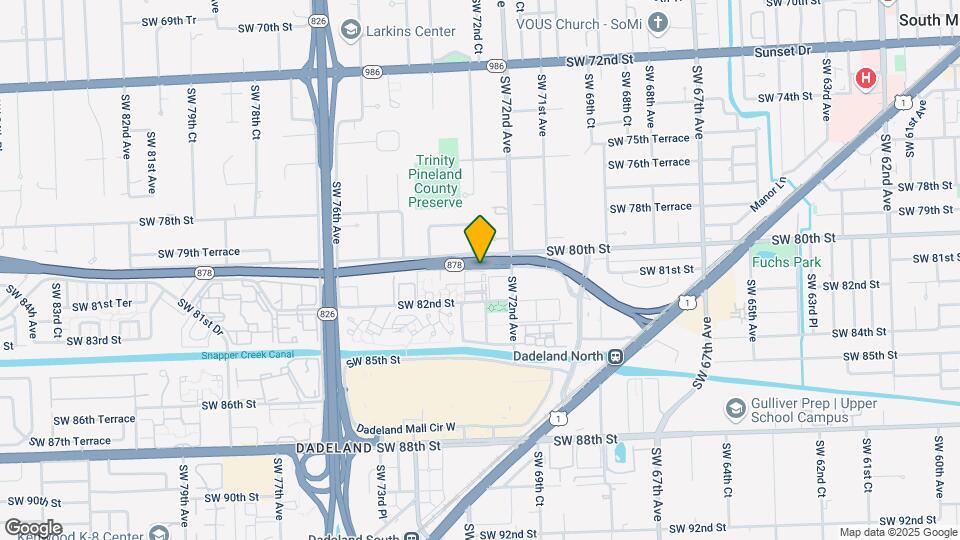 Dadeland Cove Map and Location Details