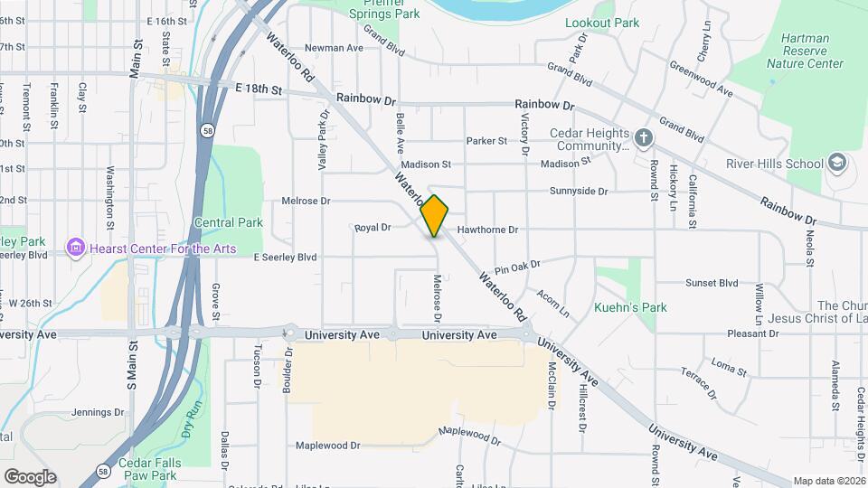 2118 Melrose Dr Mapa y Detalles de la Ubicación