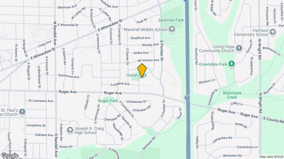 85 S Huron Dr Mapa y Detalles de la Ubicación
