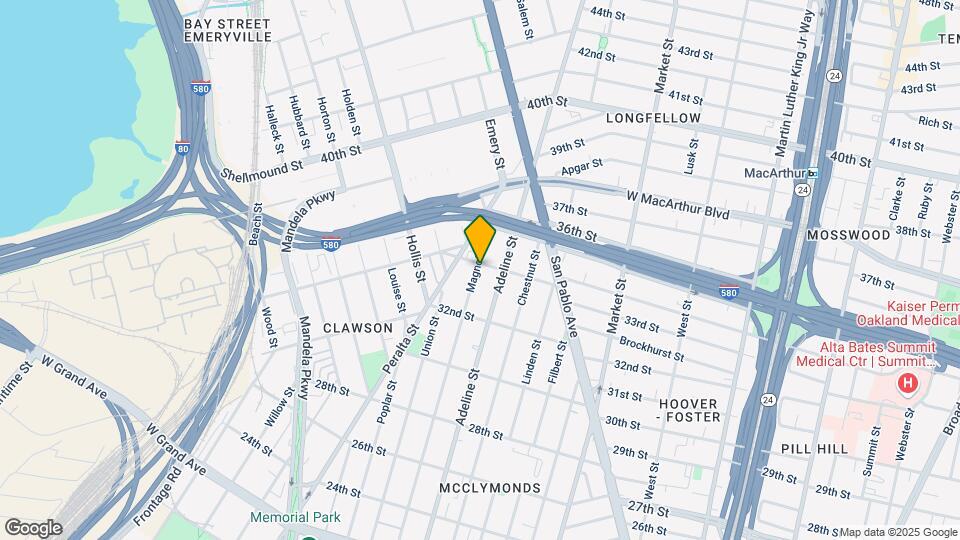 3342 Magnolia St Map and Location Details