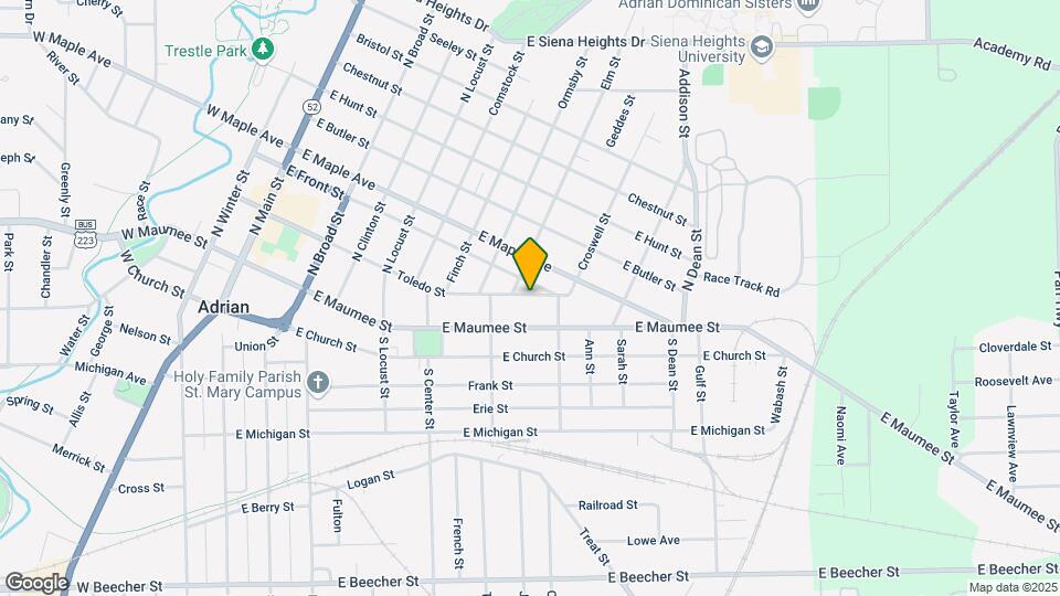 838 Toledo St Map and Location Details