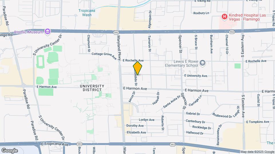 1361 E University Ave Mapa y Detalles de la Ubicación