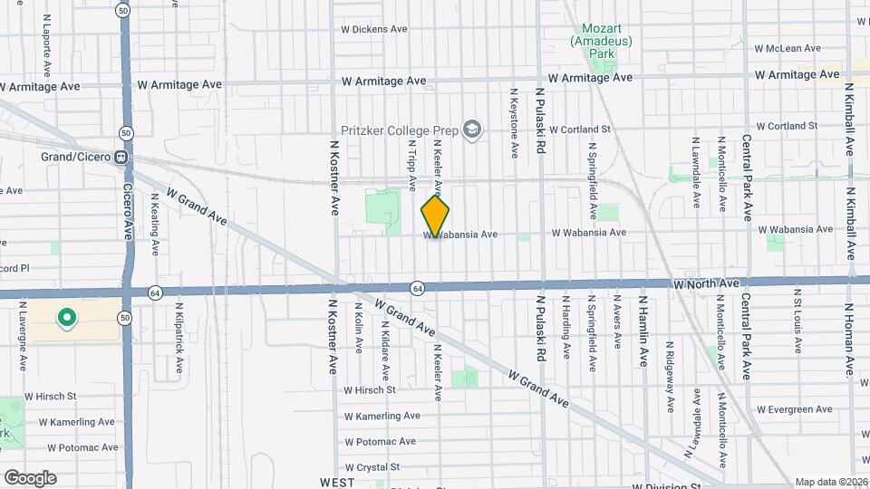 1650 N Keeler Ave, Unit 1650-2 Map and Location Details