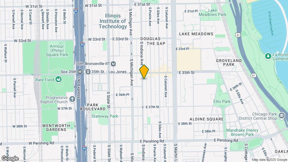 3529 S Indiana Ave Map and Location Details