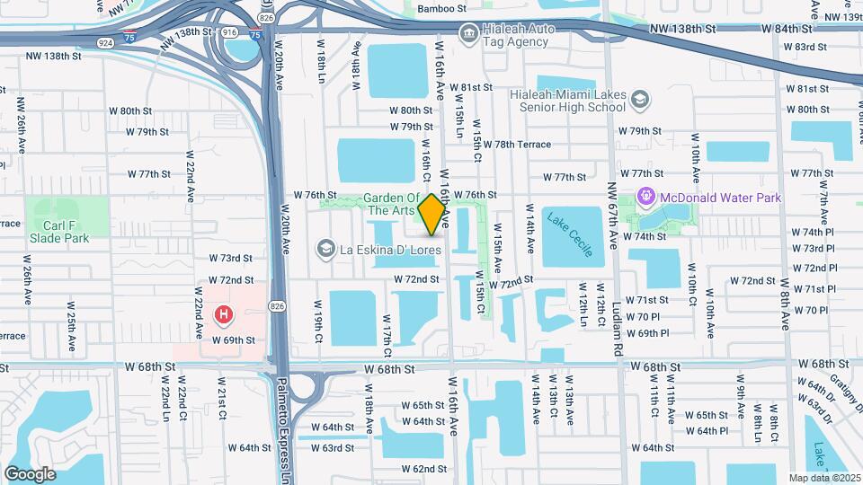 1630 W 74th St Map and Location Details