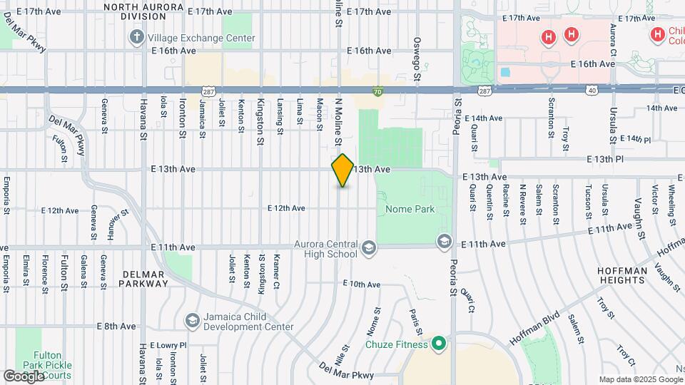 1232 N Moline St Map and Location Details