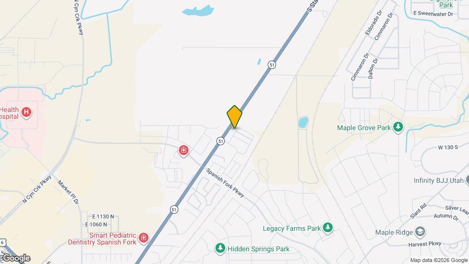 1593 N 1870 E Mapa y Detalles de la Ubicación