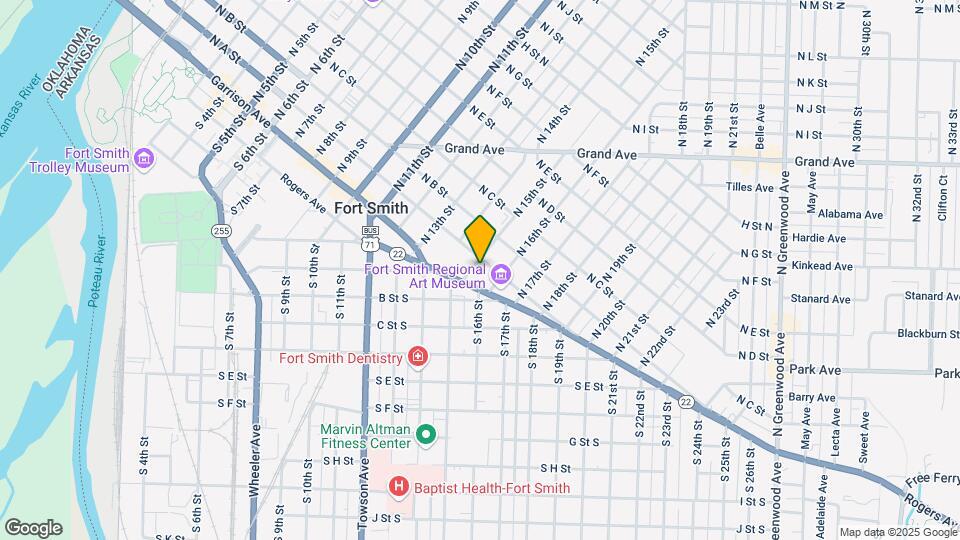 16 N 15th St Mapa y Detalles de la Ubicación
