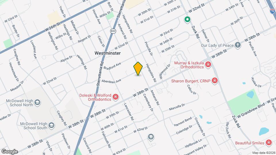 3051 Aberdeen Ave Mapa y Detalles de la Ubicación