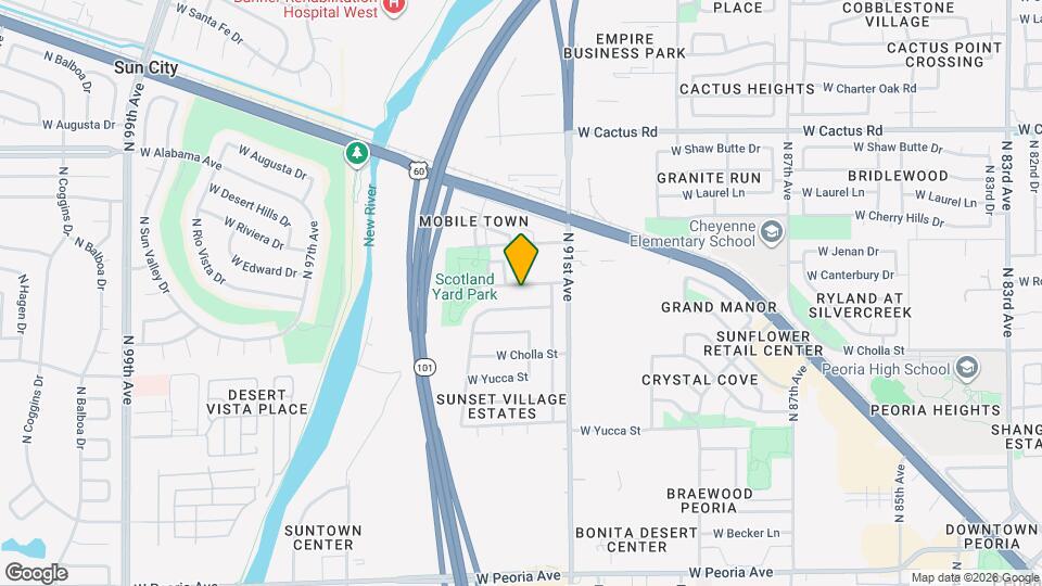 9215 W Cortez Ave Mapa y Detalles de la Ubicación
