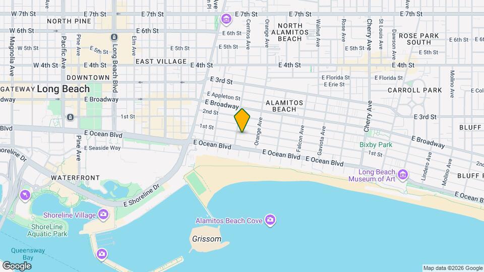 1116 E 1st St Map and Location Details