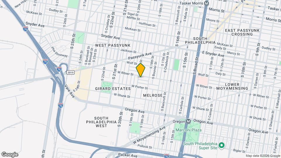 1847 Gladstone St Map and Location Details