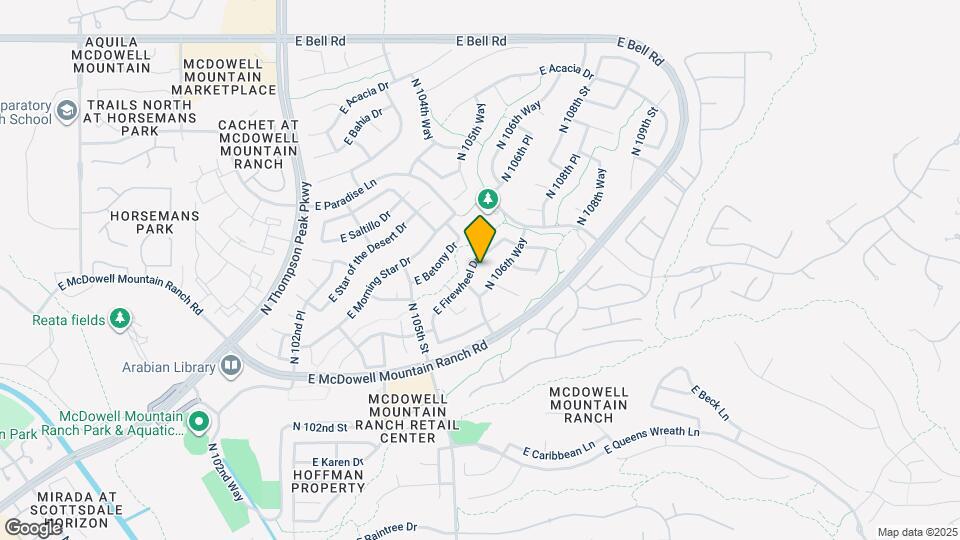 10591 E Firewheel Dr Map and Location Details