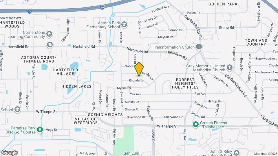 1910 Rhonda Dr Map and Location Details