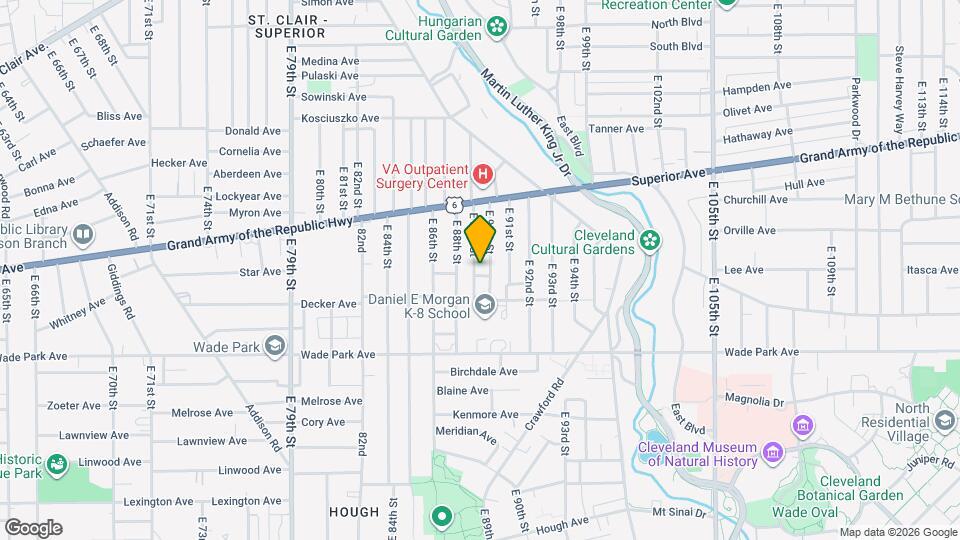 1375 E 89th St Map and Location Details
