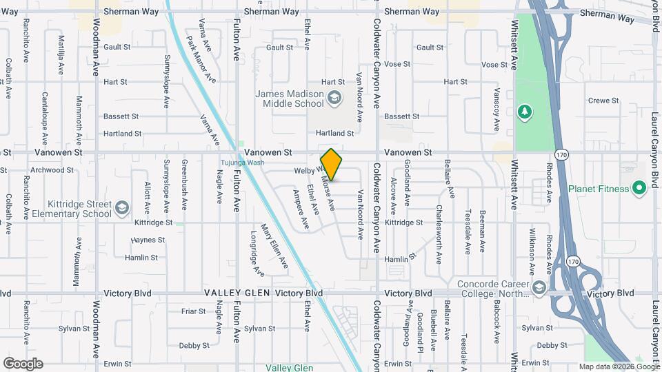 13016 Archwood St Mapa y Detalles de la Ubicación