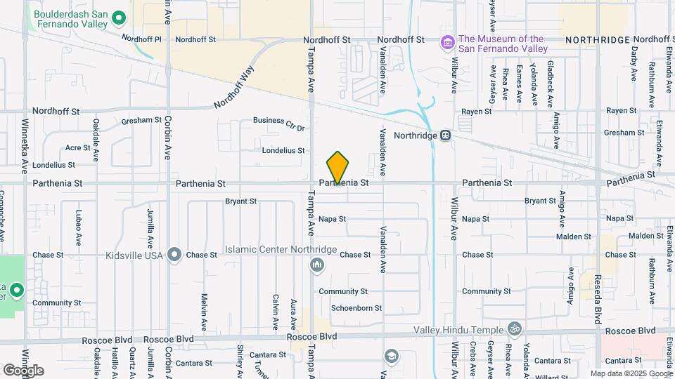 19212 Parthenia St Map and Location Details