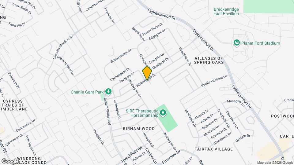 4702 Hickorygate Dr Map and Location Details