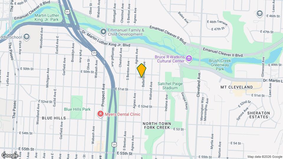 5014 Bellefontaine Ave Map and Location Details