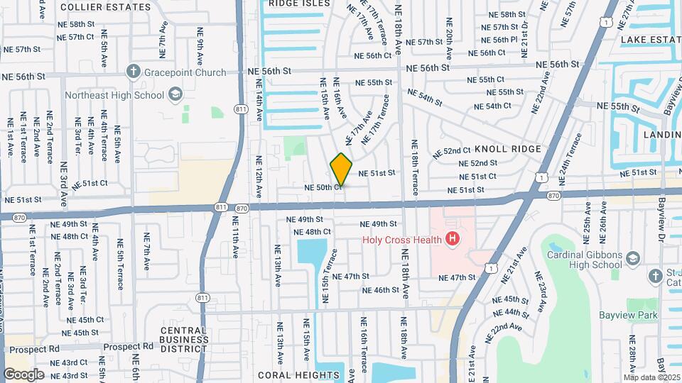 1440 NE 50th Ct Map and Location Details