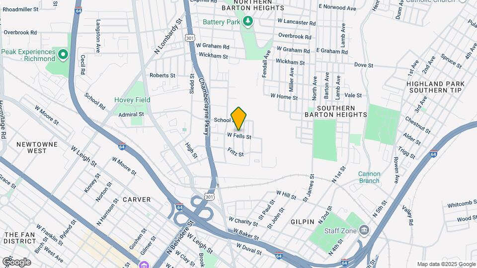 510 W Fells St Map and Location Details