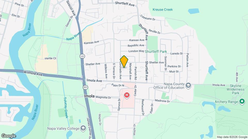 2154 Coronado Ave Map and Location Details