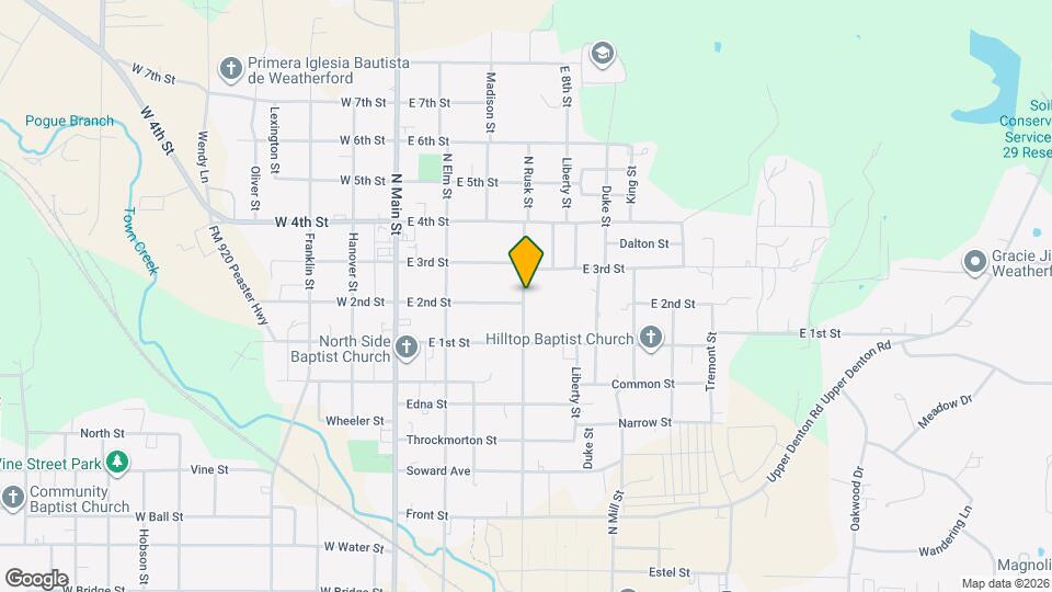 1110 S Rusk St Map and Location Details