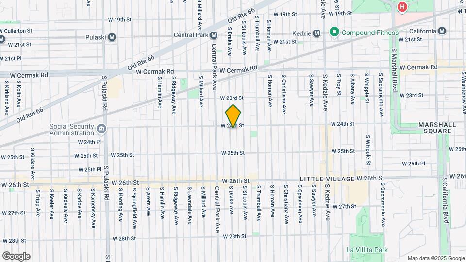2411 S Drake Ave Map and Location Details
