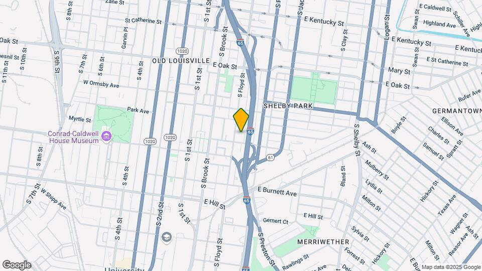 1347 S Floyd St Map and Location Details