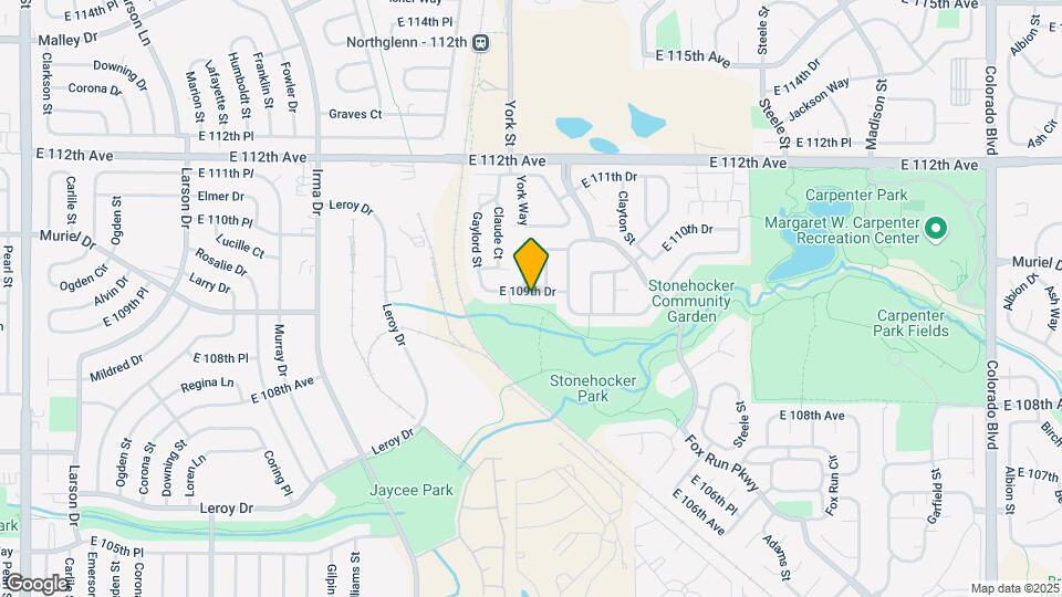 2350 E 109th Dr Map and Location Details