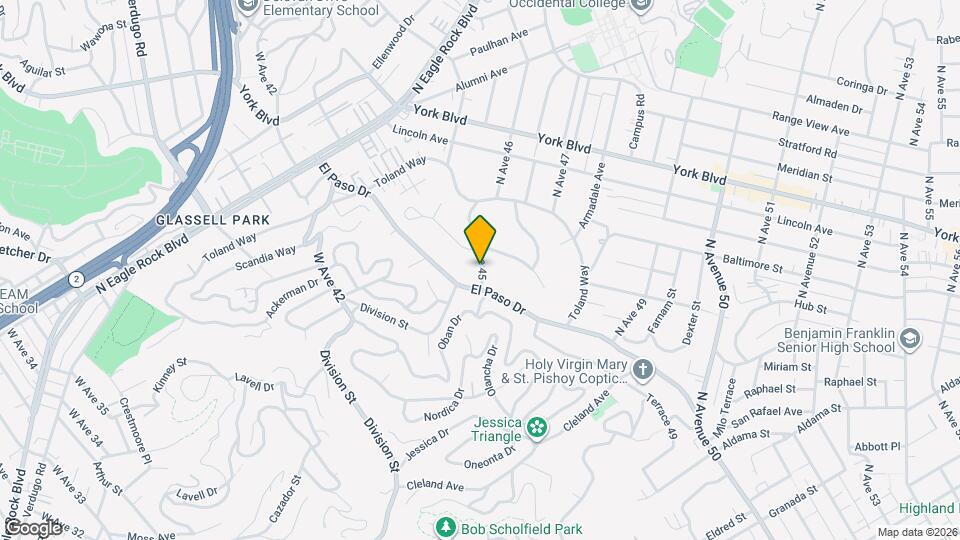 1223 3/4 North Avenue 45 Map and Location Details