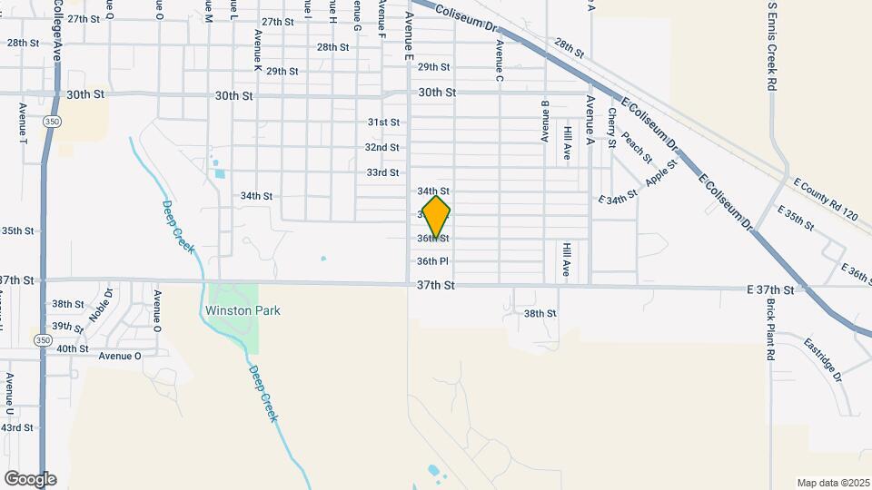 406 36th St Map and Location Details