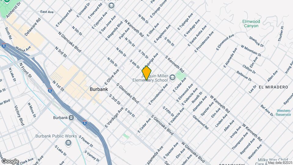 544-548 E Verdugo Ave Mapa y Detalles de la Ubicación