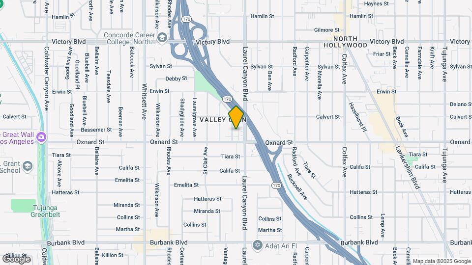 6022 Vantage Ave Map and Location Details