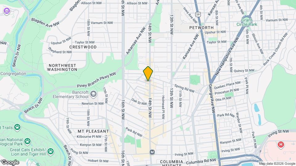 3600 14th St NW, Unit 2 Mapa y Detalles de la Ubicación
