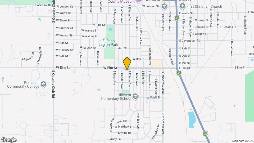 1012 S Ellison Ave Map and Location Details