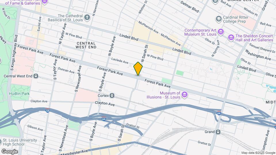 4100 Forest Park Ave Mapa y Detalles de la Ubicación