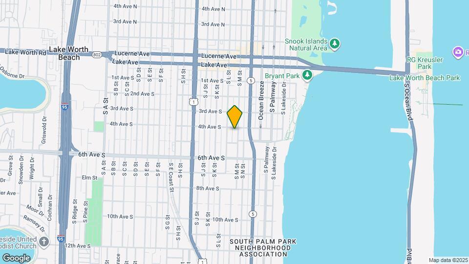 409 S M St Map and Location Details