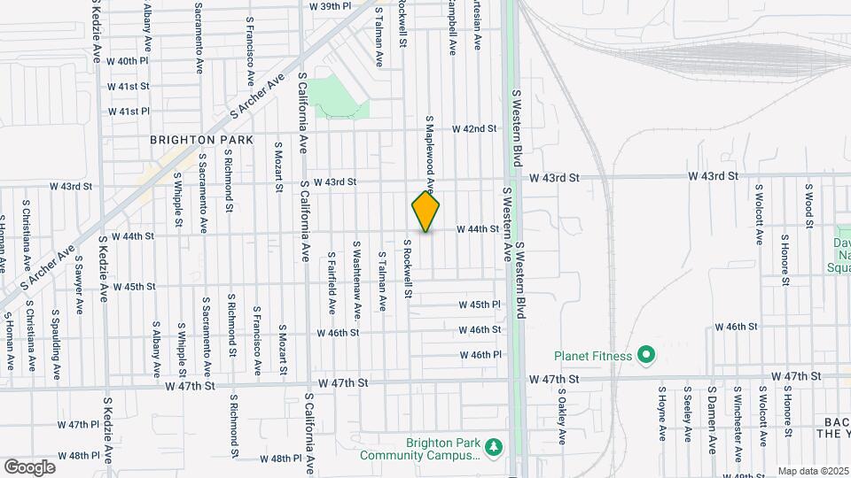 4406 S Maplewood Ave Map and Location Details
