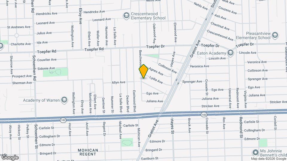 14611 Jacob Ave Map and Location Details