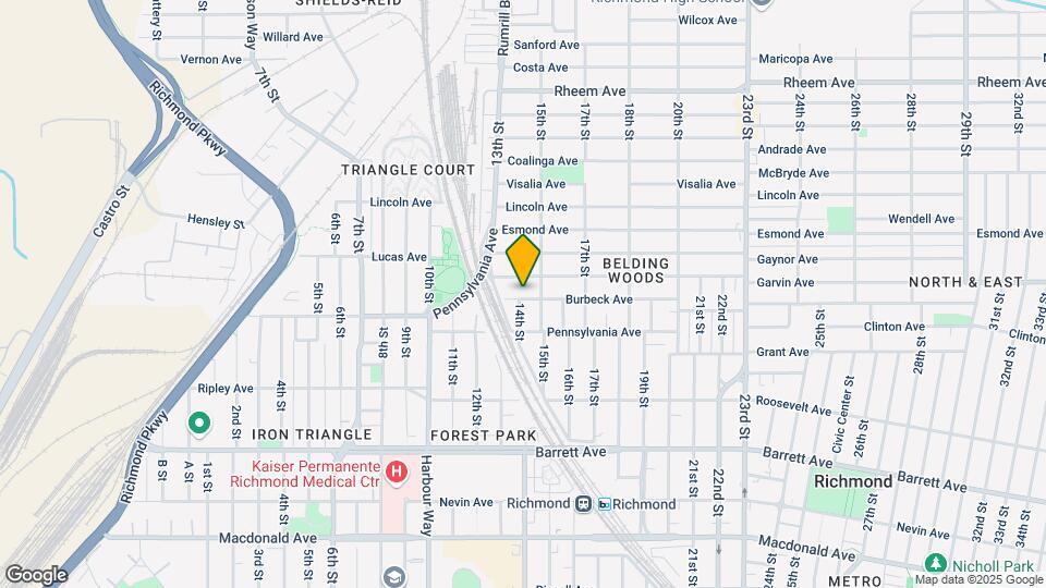 1411-1413 Burbeck Ave Mapa y Detalles de la Ubicación