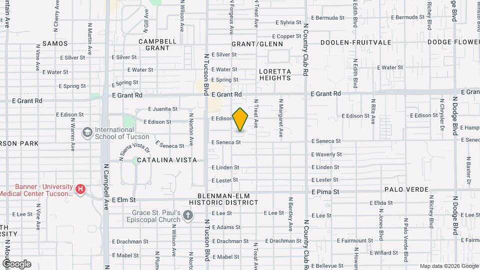 2116 N Forgeus Ave Map and Location Details